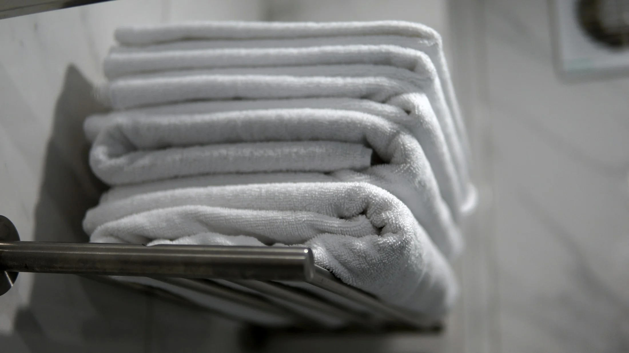 Freshly folded household linens